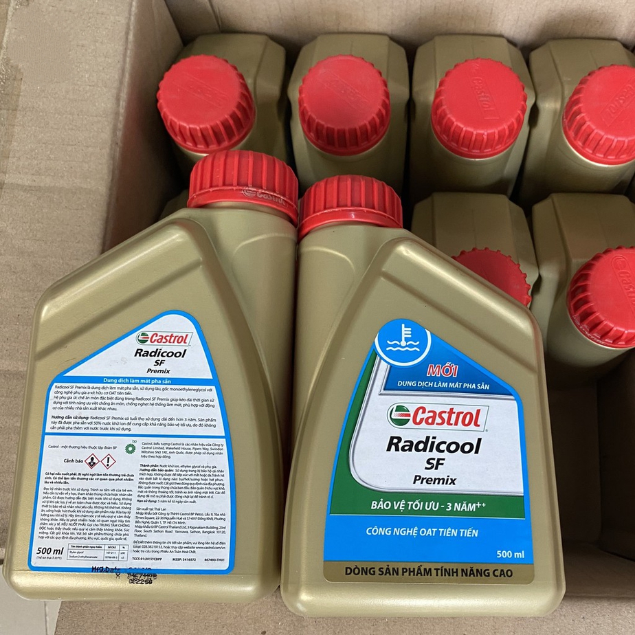 nuoc lam mat castrol radicool sf premix do 500ml