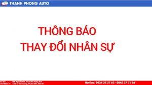 - THÔNG BÁO THAY ĐỔI NHÂN SỰ