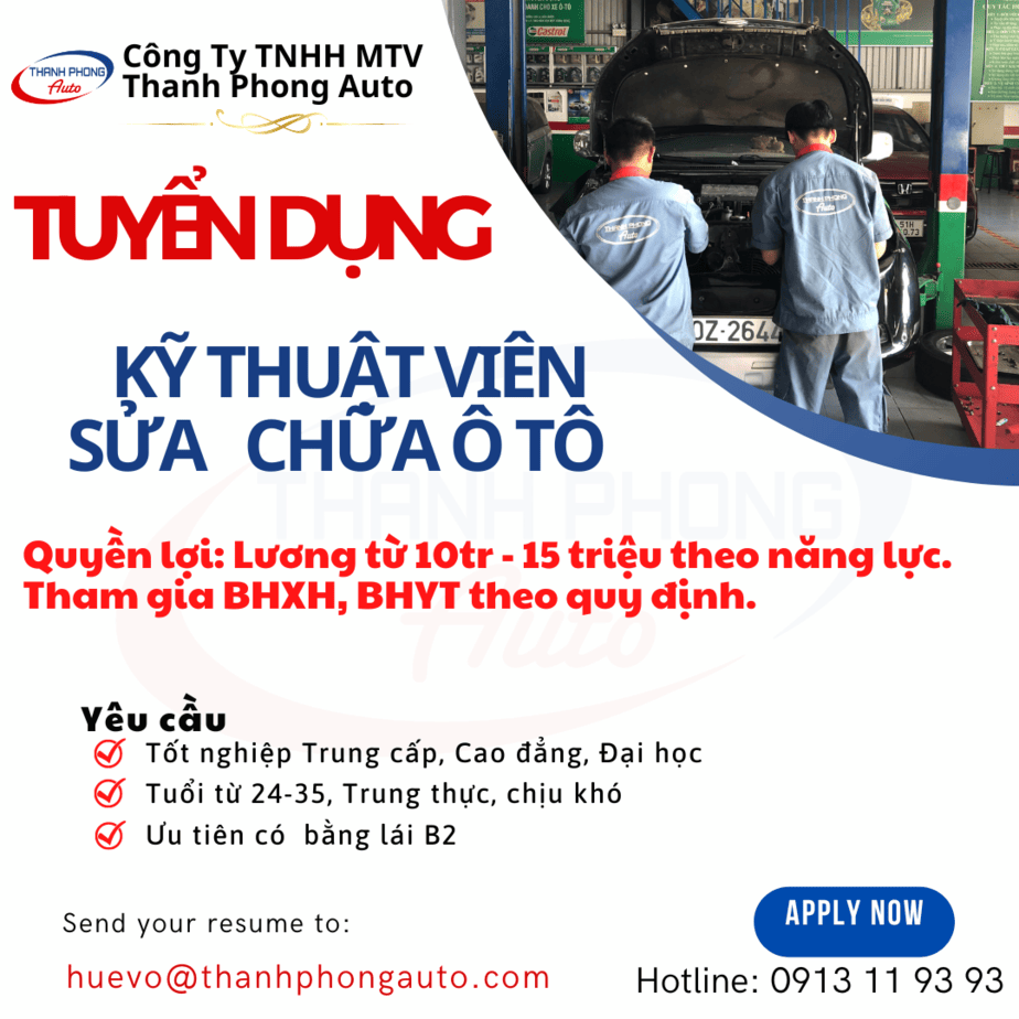 - THÔNG BÁO TUYỂN DỤNG