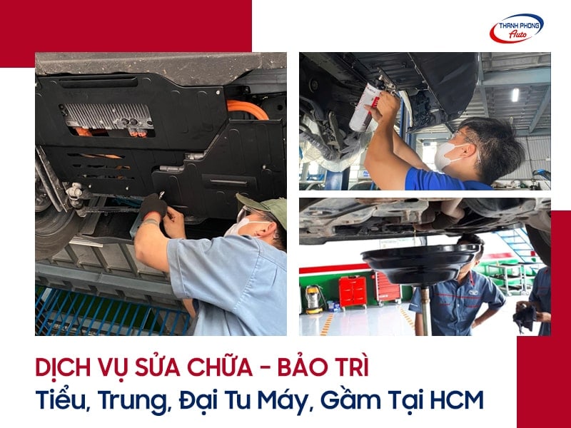 sửa chữa khung gầm máy ô tô