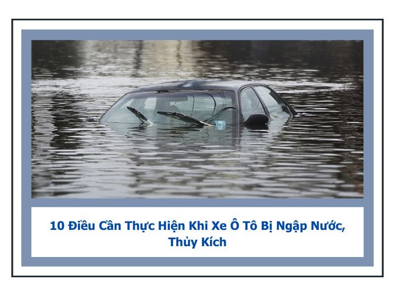 xe ô tô bị ngập nước