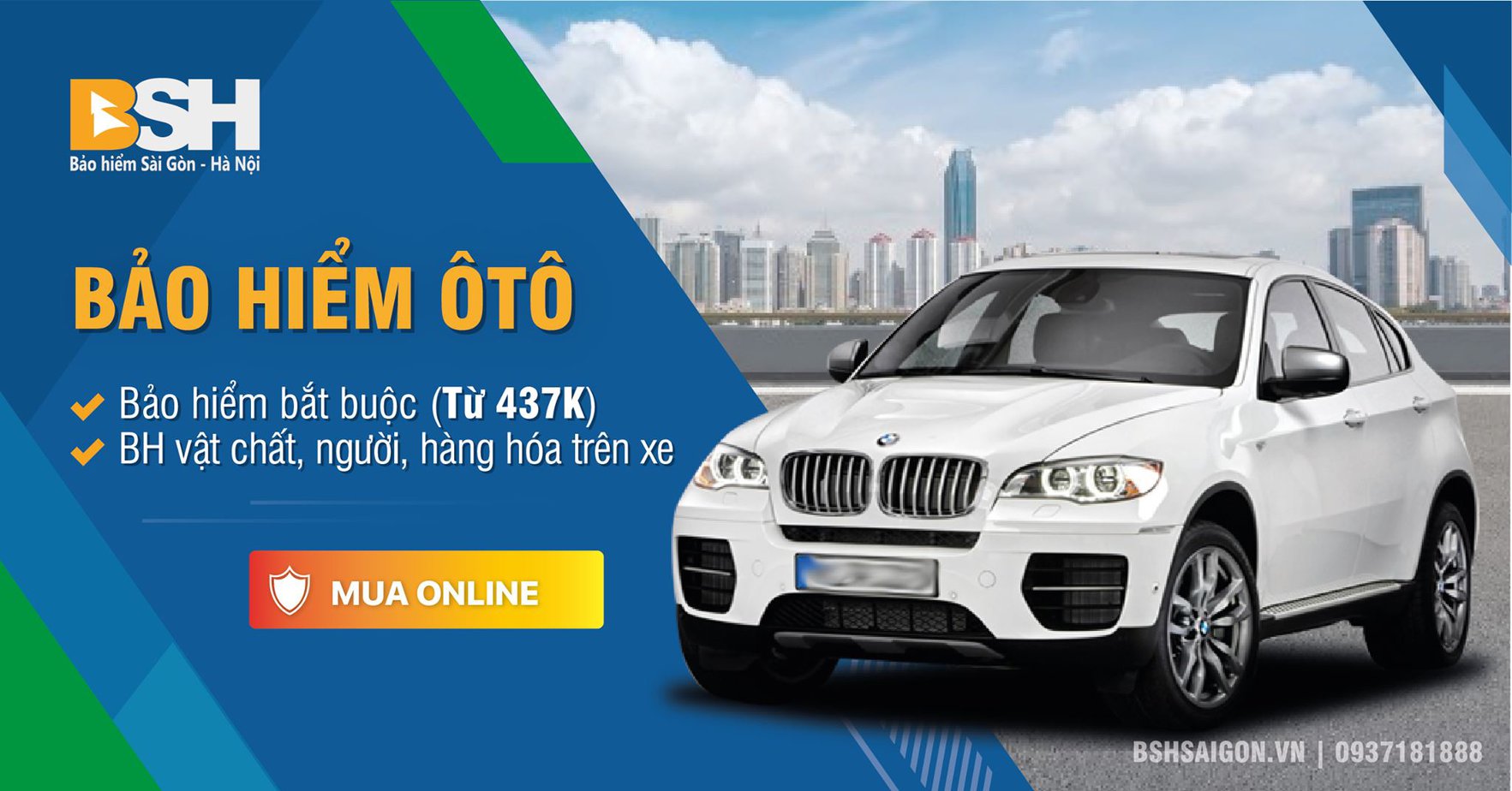 bảo hiểm xe ô tô bsh