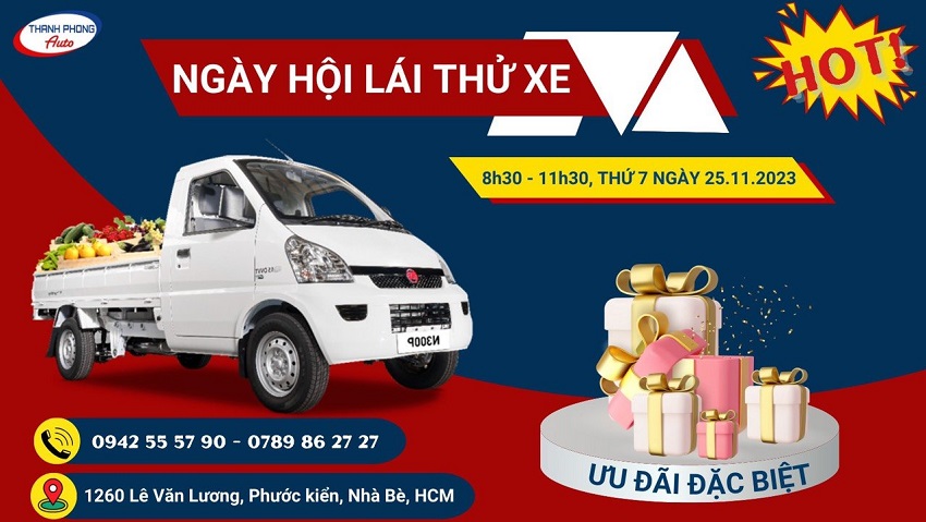 NGÀY HỘI TRƯNG BÀY VÀ LÁI THỬ XE TẢI TQ WULING N300P