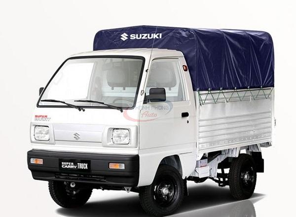 xe tải Suzuki có kích thước nhỏ gọn, phù hợp chuyển chở hàng hóa trong nội thành
