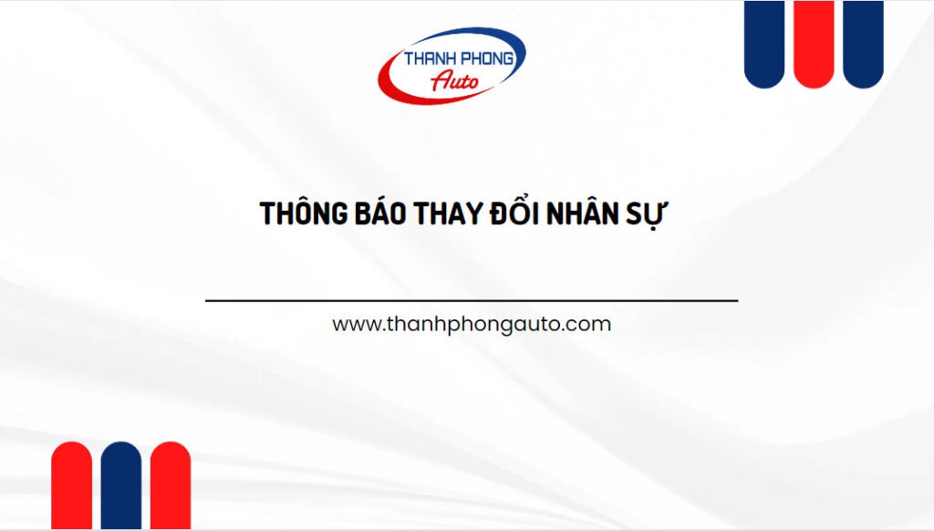 - THÔNG BÁO THAY ĐỔI NHÂN SỰ