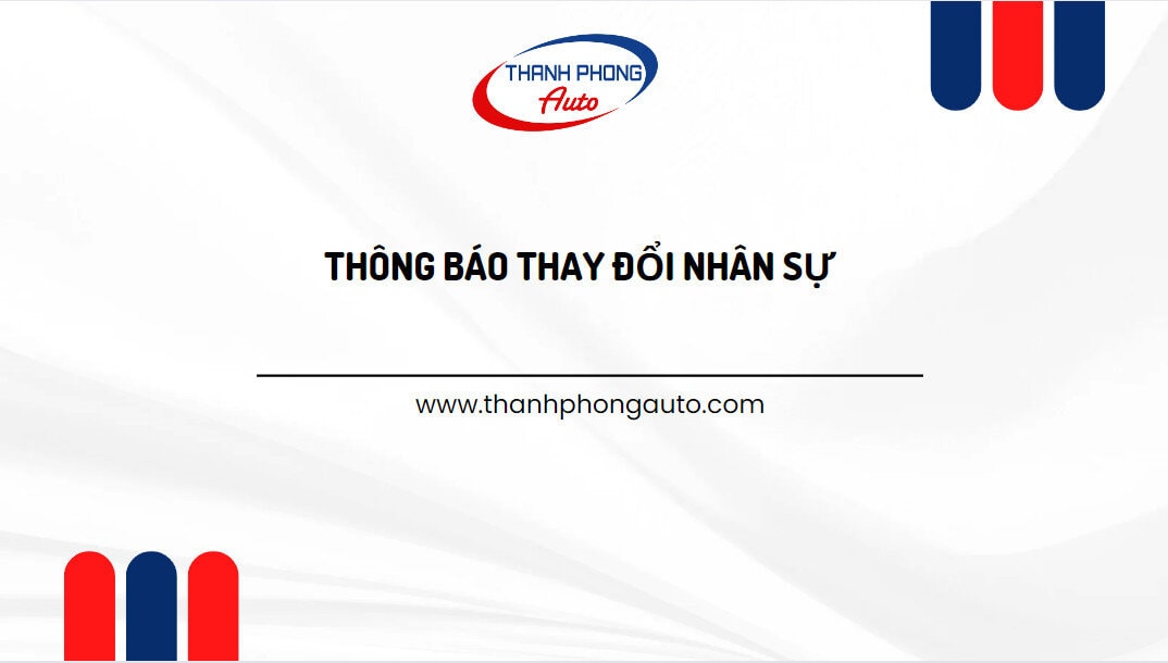 - THÔNG BÁO THAY ĐỔI NHÂN SỰ
