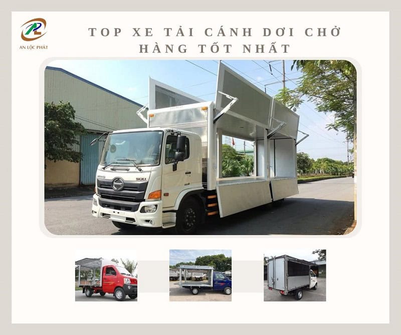 xe tải cánh dơi chở hàng