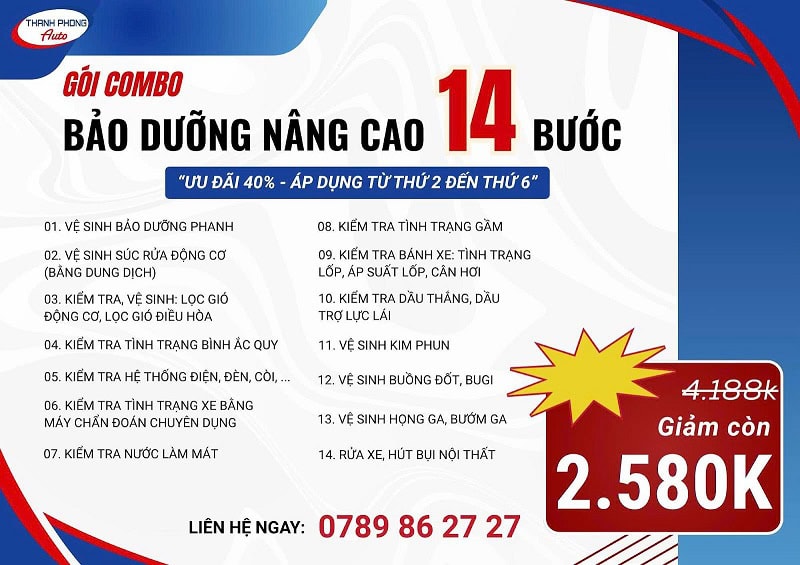 - Combo Bảo Dưỡng Xe Ô Tô Toàn Diện - Thanh Phong Auto: Chăm Sóc Chu Đáo, Vận Hành Bền Bỉ