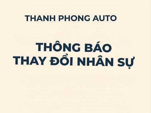 - THÔNG BÁO THAY ĐỔI NHÂN SỰ