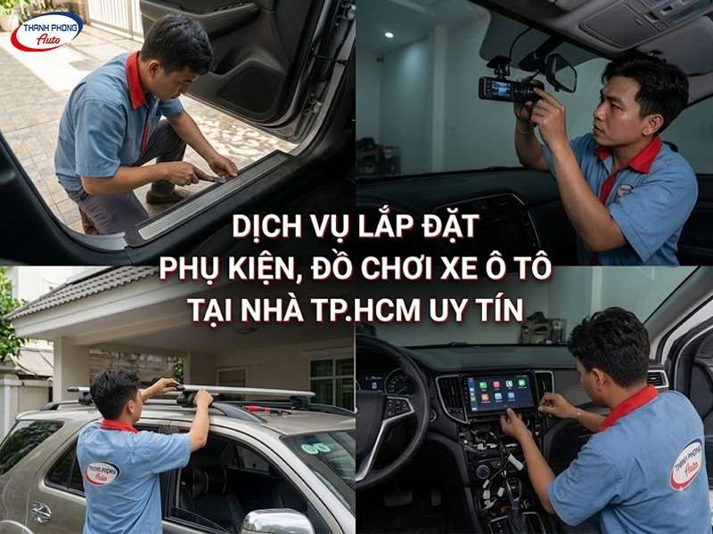 Dịch vụ lắp đặt phụ kiện, đồ chơi xe ô tô tại nhà tp.hcm