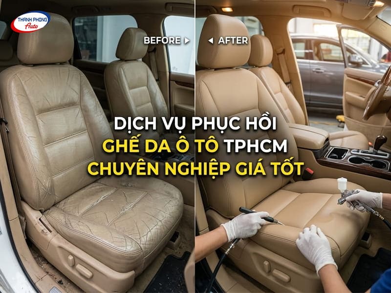 phục hồi ghế da ô tô tại hcm