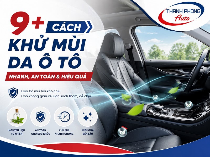 cách khử mùi da ô tô