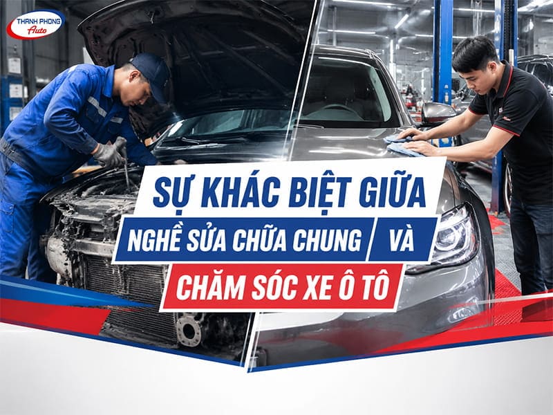 khác biệt giữa nghề sửa chữa và chăm sóc xe ô tô