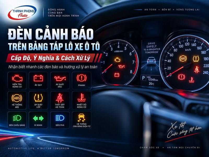 đèn cảnh báo trên bảng taplo xe ô tô