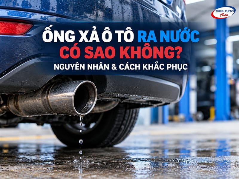 ống xả ô tô ra nước có sao không