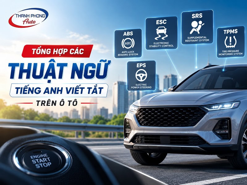 thuật ngữ tiếng anh viết tắt trên ô tô