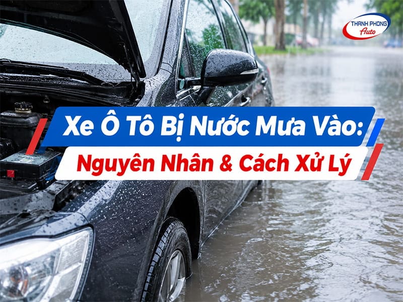 ô tô bị vào nước mùa mưa
